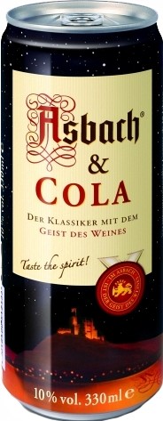 asbach & cola in der Dose