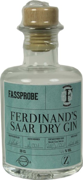 Ferdinands Saar Dry Gin Fassprobe 0,2 Liter