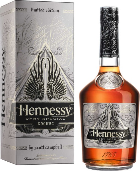 Hennessy VS Cognac 0,7 Liter Limited Edition by Scott Campbell