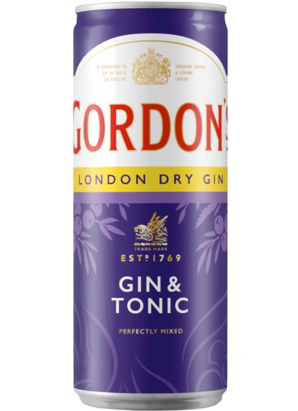 Gordons Gin &amp; Tonic Dose 0,25 Liter