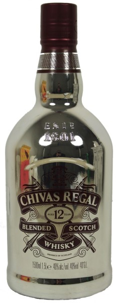 Chivas Regal Whisky 12 Jahre Silber Night Edition 1,5 Liter