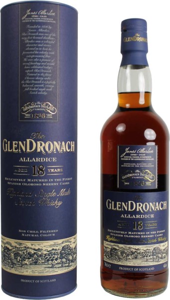 Glendronach Whisky 18 Jahre Allardice 0,7 Liter