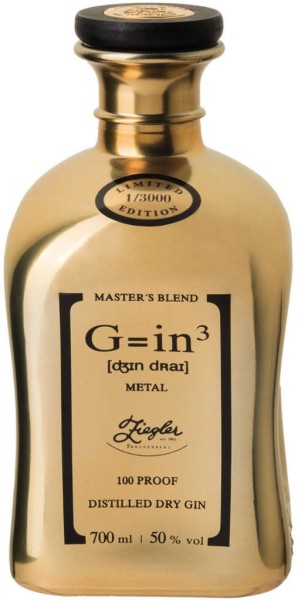 Ziegler Gin3 Metal Gold Masters Blend 0,7 Liter