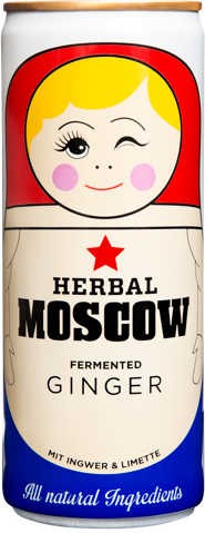 Herbal Moscow fermented Ginger 0,25l Dose