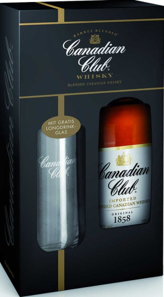 Canadian Club Whisky Geschenkpack mit Glas