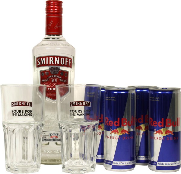 Smirnoff Vodka-Bull Gläser Set