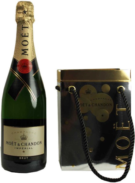 Moet &amp; Chandon Brut Imperial Champagner 0,75 Liter mit Kühlergeschenkbox