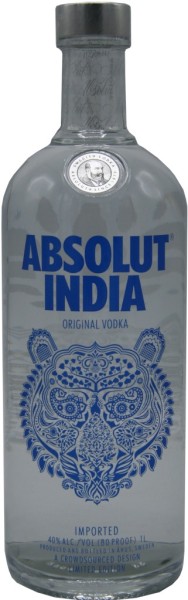 Absolut Vodka India (Version 2) 1 Liter