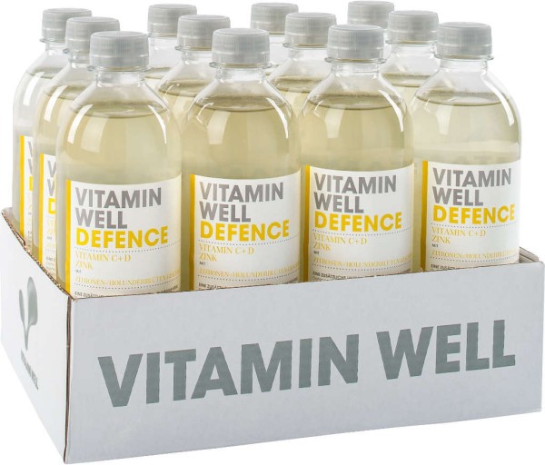 12x Vitamin Well Defense Wellnessdrink 0,5l