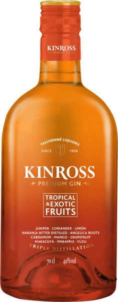 Kinross Gin Tropical &amp; Exotic Fruits 0,7 Liter