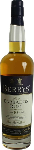 Berry&#039;s Own Finest Barbados Rum 10 Jahre 0,7 Liter
