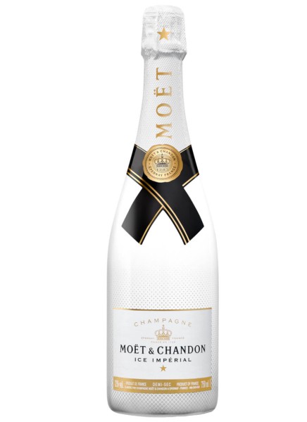 Moet &amp; Chandon Champagner Ice Imperial 0,75 Liter in Holzkiste mit 4 Bechern