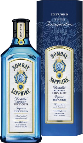Bombay Sapphire Gin 0.7 l in Geschenkpackung