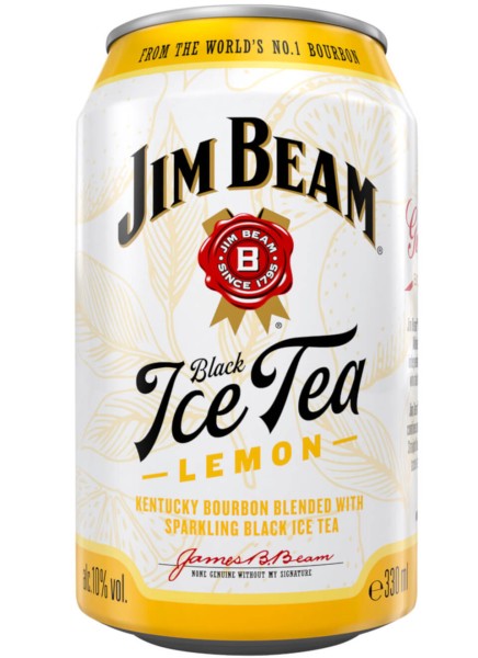 Jim Beam White &amp; Black Ice Tea Lemon Longdrink 0,33 Liter Dose