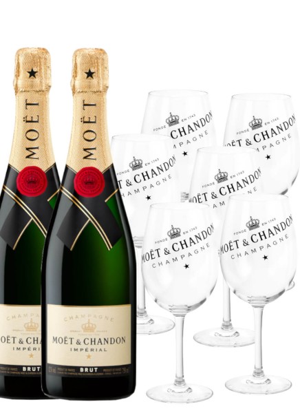 Moët &amp; Chandon Champagner Brut Imperial Gläserset