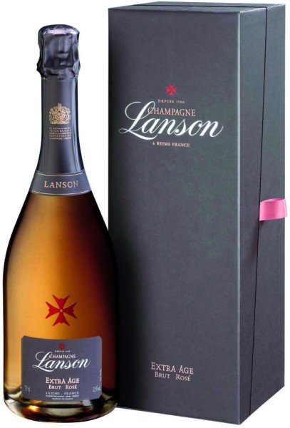 Lanson Champagner Extra Age Rose 0.75 l in Geschenkverpackung