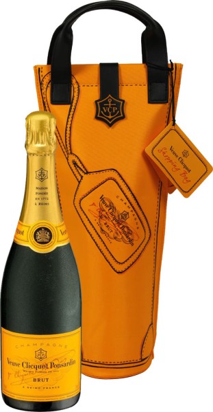 Veuve Clicquot Brut Champagner im Shopping Bag