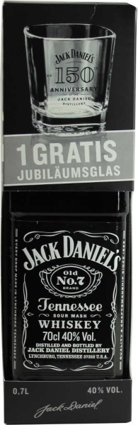 Jack Daniels Whiskey 150th Birthday Edition 0,7 Liter mit Tumbler