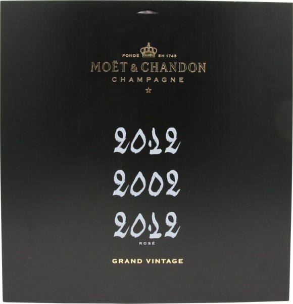 Moet &amp; Chandon Champagner Grand Vintage Box 2002/2012/2012 3x 0,75 Liter