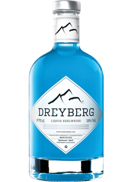 Dreyberg Liquid Edelweiss White 0,7l mit 2 Gläsern