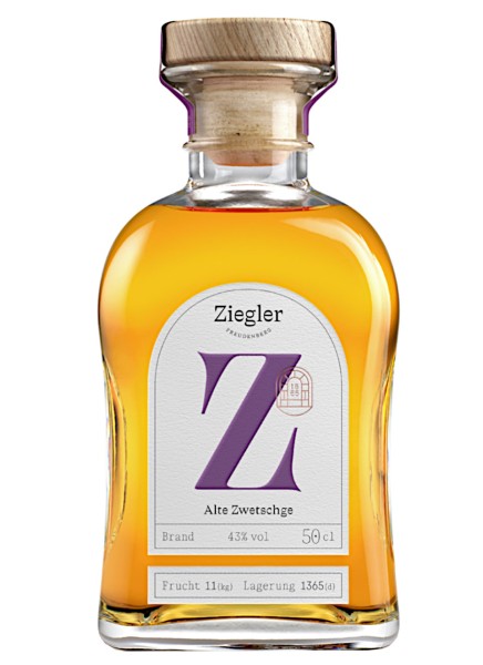 Ziegler Alte Zwetschge Edelbrand fassgelagert 0,5 Liter