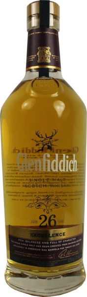 Glenfiddich Whisky 26 Jahre Excellence 0,7 Liter