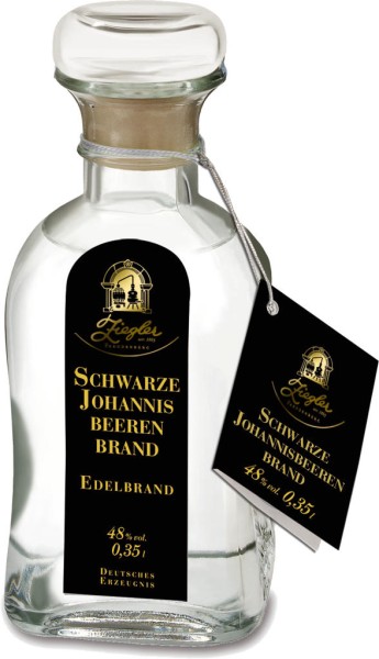 Ziegler Schwarze Johannesbeerenbrand in Holzkiste 0,35 l