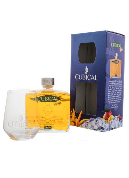 Cubical Premium Special Dry Gin Mango 0,7 Liter mit Glas