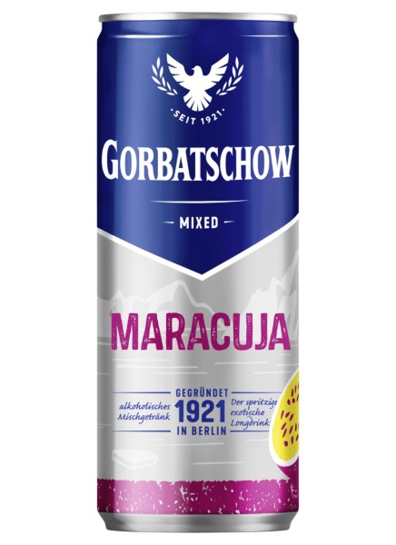 Gorbatschow &amp; Maracuja 0,33 Liter Dose