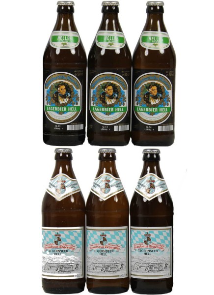 Bayerisches Bier Set klein 6x 0,5 Liter