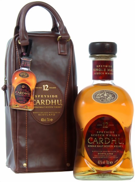 Cardhu Whisky 12 Jahre 0,7 Liter in eleganter Ledertasche