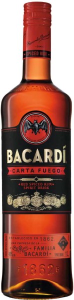 Bacardi Carta Fuego Red Spiced 0,7 Liter