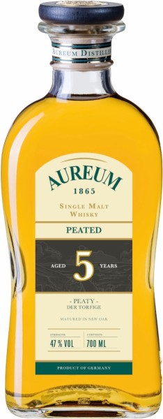 Aureum 1865 Whisky Peated 0,7 Liter in Geschenkpackung